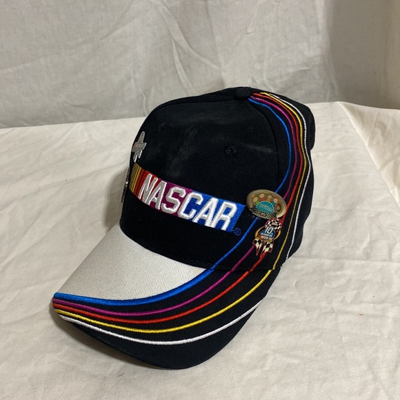 NASCAR baseball cap, hat, with 4 NASCAR pins. - Picture 3 of 5